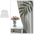 thumbnail image 6 of Boho Leaf Curtains, Bohemian Mid Century Palm Tropical Leaf Abstract Modern Minimalism Window Treatments for Living Room Bedroom Kitchen 2 Panel Fabric, 42x63 Inch, 6 of 6