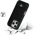 thumbnail image 3 of For Apple iPhone 16 Pro (6.3") Heavy Duty Dual-Layer Rugged Protection, Shockproof Kickstand Tough Magnetic Compatible with MagSafe Cover ,Xpm Phone Case [ Black ], 3 of 6
