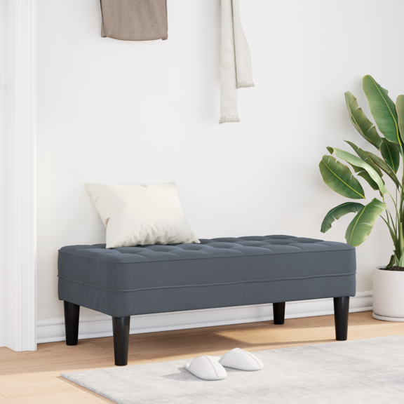 vidaXL Bench Dark Grey 113 cm Velvet