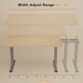 thumbnail image 7 of Homall Height Adjustable Sit-Stand Desk Frame Width 39~63in Dual Motor Maximum Adjustable Height 47.2 in Ergonomic, Gray, 7 of 7