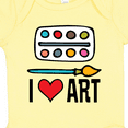 thumbnail image 4 of Inktastic Painting I Love Art Boys or Girls Baby Bodysuit, 4 of 5