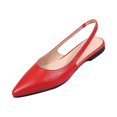 thumbnail image 2 of Norvail Womens Pointed Toe Flat Low Cut Back Strap Mid Heel Sandals, Wide Foot Sandals for Women Dressy, Comfortable Dress Heels for Office Wedding Summer, 2 of 4