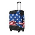 thumbnail image 2 of Salouo Shark With USA Flag Pattern Travel Dust-proof Suitcase Cover, Softside Suitcase Protector Luggage Cover Protector for 18-32inch ,Not Included Suitcase, 2 of 8
