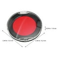 thumbnail image 2 of FUTUREORYY 1Pcs Tampon Financier Rond Tapis d'Encre Rouge PVC Design Multifonctionnel pour Bureau, 2 of 8