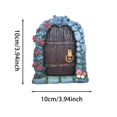 thumbnail image 2 of Fairy Gate, Elf Door Entrance | Garden Fairy Gate, Wooden Fairy Garden Art Doors for Garden Patio Decoration Fairy Tree House, 2 of 5