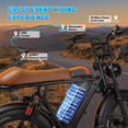 thumbnail image 7 of 20" Fat Tire Electric Mountain Bike for Adults, 750W Motor 25MPH Electric Bike, 48V 18AH Removable Battery, Dual Suspension & 7-Speed, UL 2849 Certified, 7 of 7