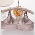 thumbnail image 5 of Front Fastening Bra for Women Full Coverage Wireless Comfort Support Bra with Wide Straps for Daily Use, 5 of 7