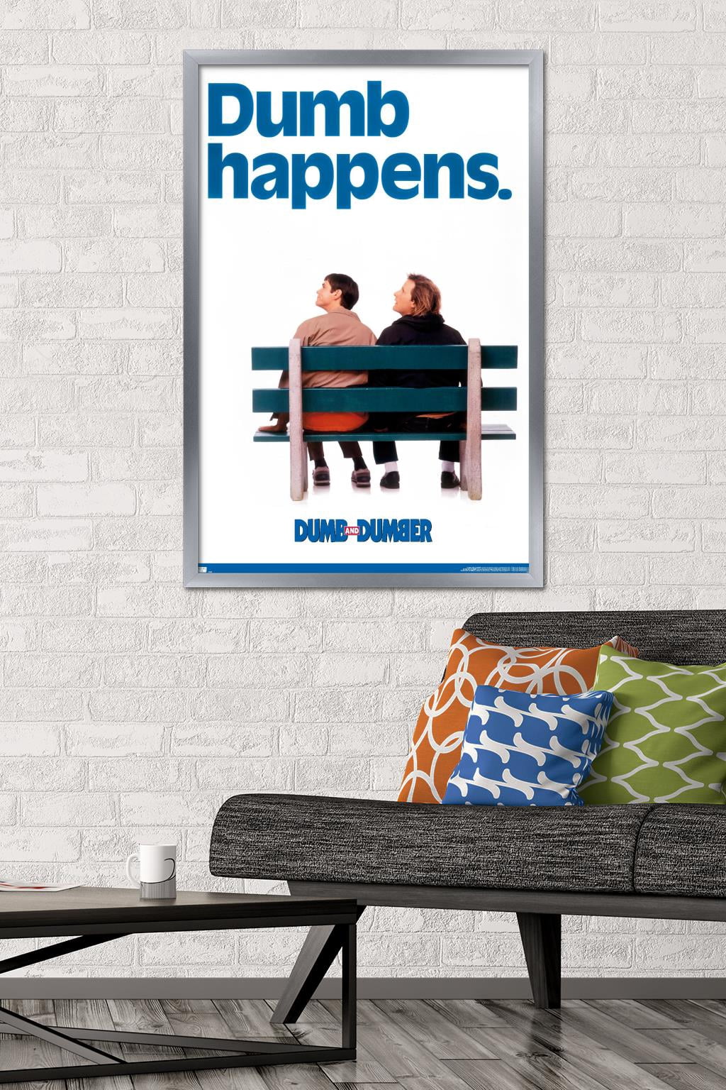 Dumb and Dumber - Dumb Happens Wall Poster, 22.375" x 34", Framed