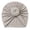 Grey, variant on QHFBli Baby Turban Hats Bow Baby Beanie Breathable Toddler Cap for Baby Girls One Size