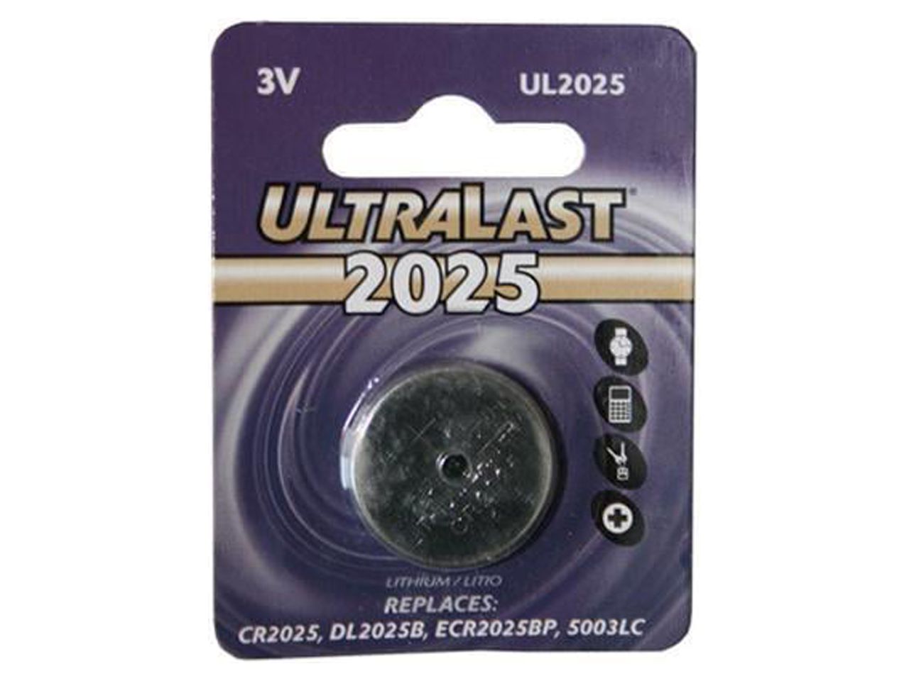 Ultralast(R) UL2025 UL2025 CR2025 Lithium Coin Cell Battery