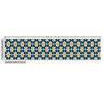 thumbnail image 3 of Ambesonne Ethnic Fabric by the Yard Upholstery, Stars Geometric Moroccan Art, 2 Yards, Dark Teal Orange and White, 3 of 5