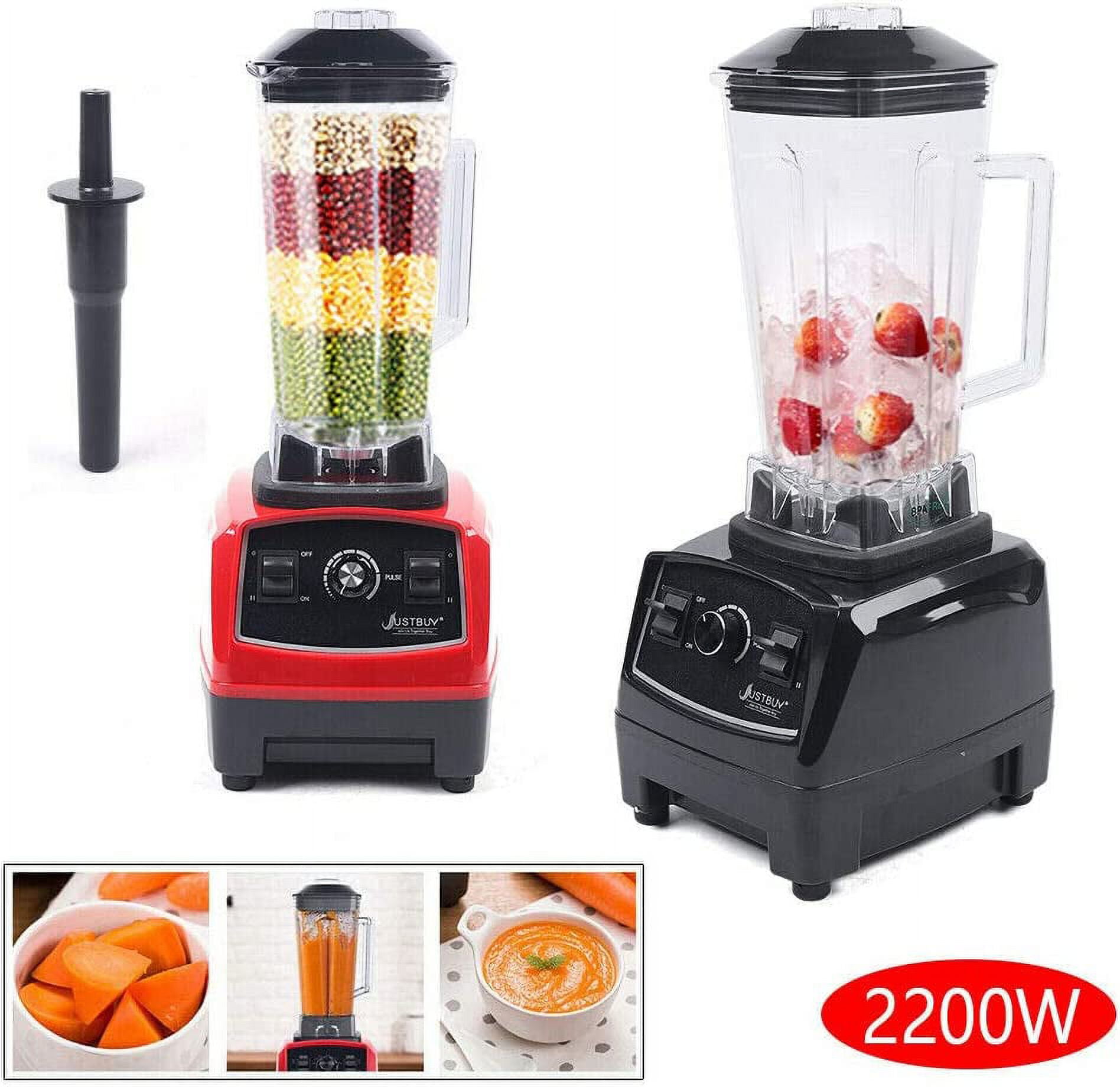 FETCOI 3HP 2L Professional Power Blender Heavy Duty Commercial Blender Mixer Juicer (Red)