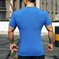 thumbnail image 7 of ShomPort Mens Short Sleeve Tight Tops Solid Color Round Neck Shirts Gym Athletic T Shirt, 7 of 7