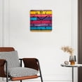 thumbnail image 2 of Square Wall Clock,Colorful Wooden Planks BackgSquare With Vibrant Colors,Silent Non-Ticking Wall Clock Decor for Home Office Kitchen Living Room Bedroom(16inch), 2 of 4