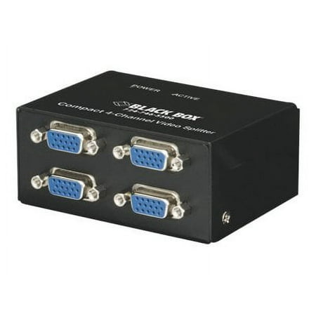 UPC: 0822088052548 | Black Box Network Services AC1056A-4 Compact VGA Video Splitter  4-Channel