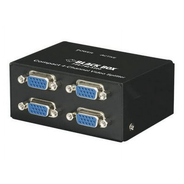 Black Box Compact VGA Video Splitter Vidéo - Séparateur - 4 x VGA - de Bureau
