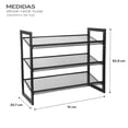 thumbnail image 3 of Zapatera de Metal AGBOX de 3 Niveles | Organiza tus Zapatos con Estilo y Ahorra Espacio, 3 of 4