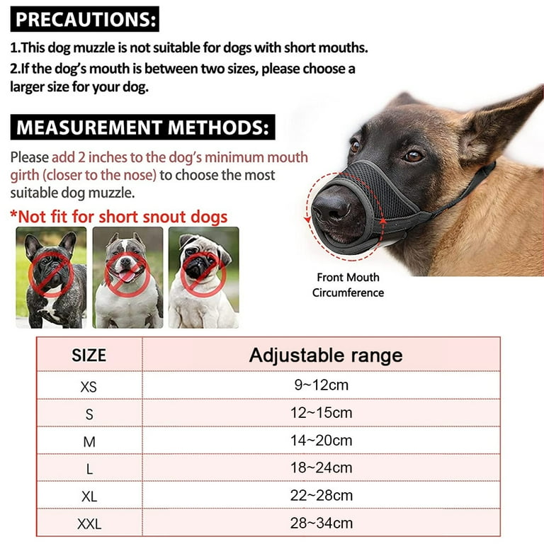 CollarDirect Dog Muzzle Adjustable Soft Breathable Tribal Nylon