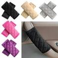 thumbnail image 6 of 1Pair Useful Car Interior Modification Door Handrail Covers Soft Plush Handle Protective Cover Door Trim Cover Door Handle Protector Automobile Interior Parts BEIGE, 6 of 8