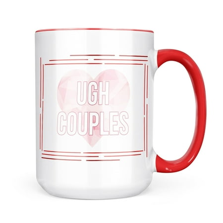 

Neonblond Ugh Couples Valentine s Day Light Pink Geometric Heart Mug gift for Coffee Tea lovers