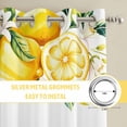thumbnail image 6 of Yellow Lemons Kitchen Curtains Window Panels, Summer Fruits Leaves Pastoral Botanical Insulated Window Treatment Curtain, Grommet Curtains for Bedroom/Living Room/Bathroom, 2 Piece 52"Wx63"L, 6 of 8