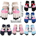 thumbnail image 3 of teens'S Ski Gloves Winter Outdoor Sports, Cartoon Design Cold-Proof Warm Gloves for Skiing Cycling, Anti-Slip Wear-Resistant teen Winter Gear, teens'S Ski Gloves *1 Pair, 3 of 4