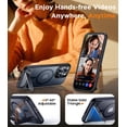 thumbnail image 4 of Temdan Étui Magnétique Compatible avec iPhone 16 Pro Max, [Support Invisible Intégré][Compatible avec MagSafe] [Grade Militaire Antichoc] Étui Fine pour iPhone 16 Pro Max 6.9 Pouces, Noir, 4 of 5