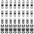 thumbnail image 2 of 100 Pcs Rigid Pipe Strap Clamp Tube Straps Stainless Tension Tube Clip Clamp, 2 of 4