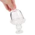 thumbnail image 2 of Mini Cake Plate Glass Cupcake Stand with Dome Cover Small Cake Display Stand for Birthday Wedding, 2 of 9