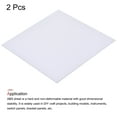 thumbnail image 3 of Uxcell White ABS Plastic Sheet 12x12x0.12inch for Building Model, DIY Crafts, Panel, Pack of 2, 3 of 6