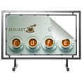 thumbnail image 2 of M&T Displays 42 x 24 Street Barrier Sidewalk Sign Q Control Systems Silver, 2 of 4