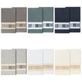 thumbnail image 2 of Authentic Hotel and Spa  100% Turkish Cotton Vivian 2PC Embellished Bath Towel Set Midnight Blue, 2 of 5