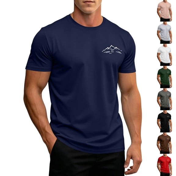 KLHDSF Men's UPF 50 Sun Protection Workout T-shirts Moisture Wicking, Quick Dry, 4-Way Stretch, Short Sleeve, Athletic, Beach, Hiking Black L