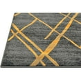 thumbnail image 3 of HR HANDCRAFT RUGS HR Modern Geometric Diamond Pattern Contemporary Abstract Area Rug Yellow - 5' X 7', 3 of 5
