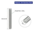 thumbnail image 2 of Uxcell 8 Pack M10 x 2.36 inch 0.06 inch Pitch 304 Stainless Steel Fully Threaded Rod Bar Studs, 2 of 6