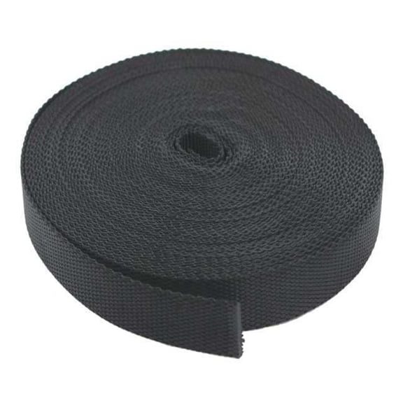 Bulk-Strap Webbing,Nylon,3/4" W,Black N34051BK