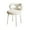 L, variant on Dapmiu Vanity Stool with Bow Backrest 330lbs Capacity, Carbon Steel Faux Wool Stool for Bedroom Living Room, 5-Min Assembly Modern Accent Chair white