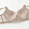 thumbnail image 4 of Levmjia Women Lace Lingerie Set Underwire Bra With Matching Thong Panties Adjustable Shoulder Straps Soft Mesh Daily Wear Romantic Date Night Elegant Solid Color, 4 of 7