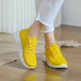thumbnail image 6 of XIMIN Women's Mesh Sports Shoes - Lightweight Breathable Running Sneakers for Spring Summer Fall, Casual Walking Shoes (Yellow, 6.5), 6 of 6