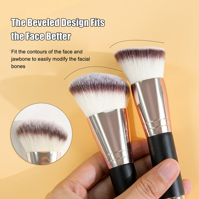 Summer Savings Clearance! Gspmoly Makeup Brushes Set, Double Ended Brush Multifunction Makeup Brushes Large Brush for Liquid Makeup Blending Liquid Concealer Cosmetics Professional Makeup Brushes