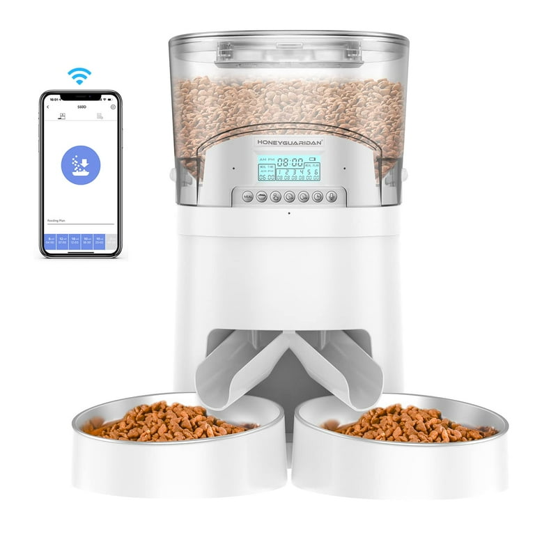 Automatic cat feeder top for 2 cats
