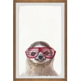 thumbnail image 3 of Marmont Hill Hippie Sloth Framed Painting Print-Size:8X12, 3 of 5