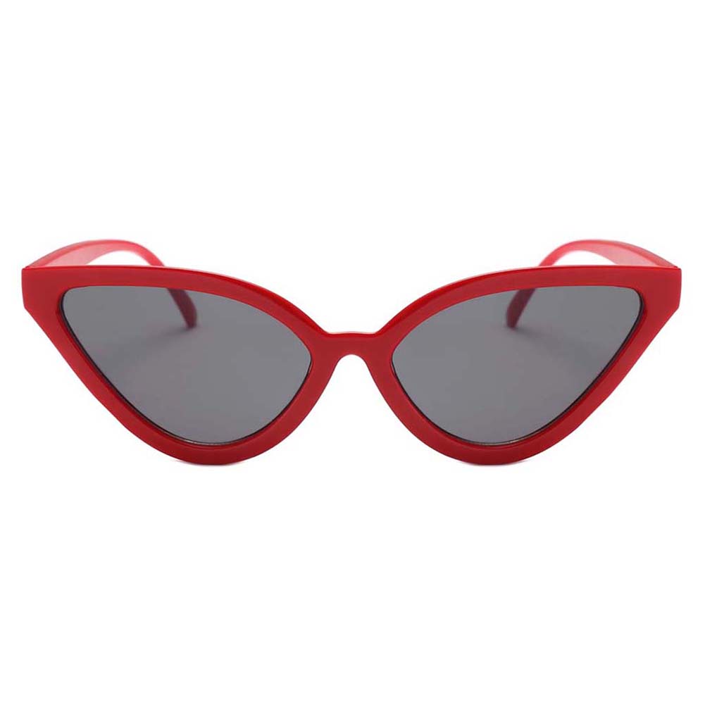 Women Luxury Eyewear Cat Eye Sunglasses Retro Female Sunglass Cateye Sun Glasses for Woman Shades Red frame gray lens - image 2 of 7