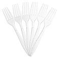 thumbnail image 2 of Embellish Cutlery Deluxe Heavy Weight Clear Plastic Forks 100 Forks In A Box, 2 of 2