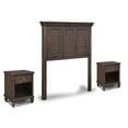thumbnail image 2 of Homestyles 5503-4015 Marie Twin Size Headboard & Two Nightstands, Brown, 2 of 2