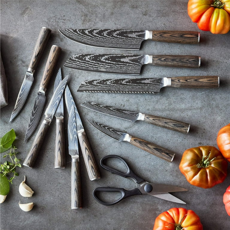 GreenPan Bobby Flay 13 Piece Stainless Steel Cutlery Knife Block