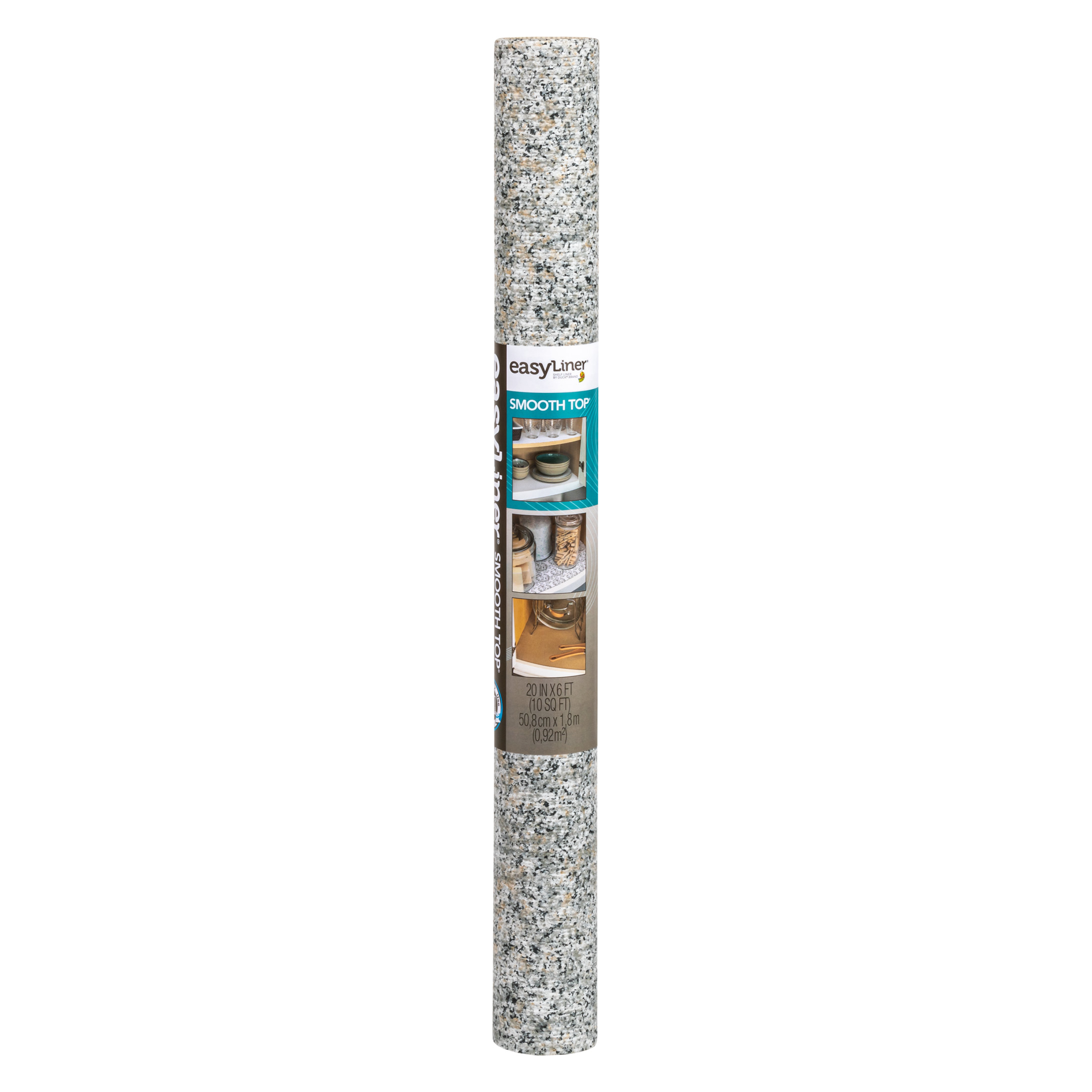EasyLiner Smooth Top Shelf Liner, Gray Granite, 20 in. x 6 ft.Roll - image 3 of 11