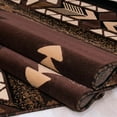 thumbnail image 3 of Chocolate, Brown and Beige,Modern Contemporary Cabin Rugs, 3 of 4
