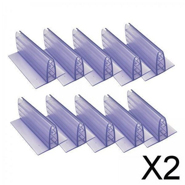 Paquete de 2-6, 10 Uds., soporte de Clip, promoción transparente para almacén, restaurante, 7,5 cm x 2 piezas