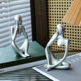 thumbnail image 6 of Thinker Statue Abstract Sculpture Resin Statues for Home Decor Modern Home Office Shelf Desktop Bookshelf Decor, 6 of 7